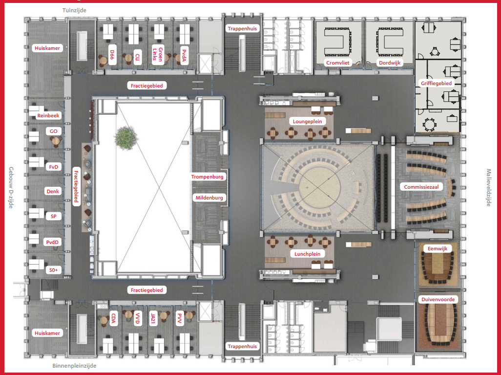 Plattegrond eerste verdieping